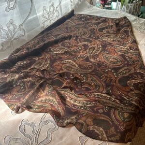 Chaps vintage Floral Paisley Fall Midi Skirt